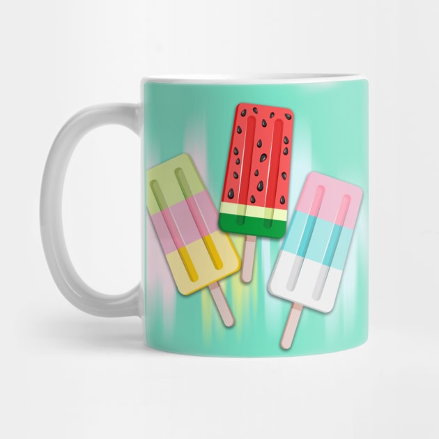 Popscicles Summer Pastel Colors by BluedarkArt